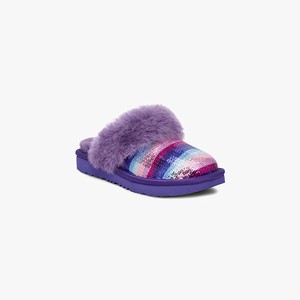 Ugg Cozy II Rainbow Kids Slippers Purple/Multicolor (1486ZYDWV)